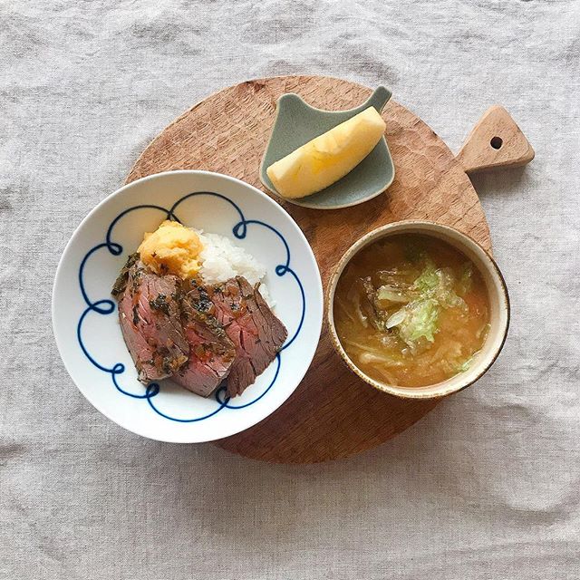 アイデア料理。簡単和風ローストビーフ丼