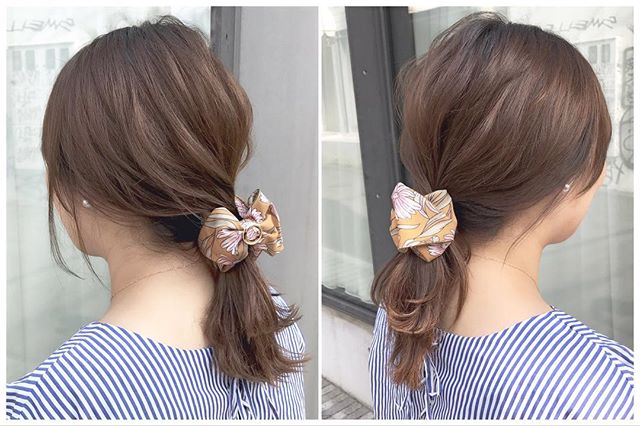 ポニーテールアレンジ×ヘアクリップ