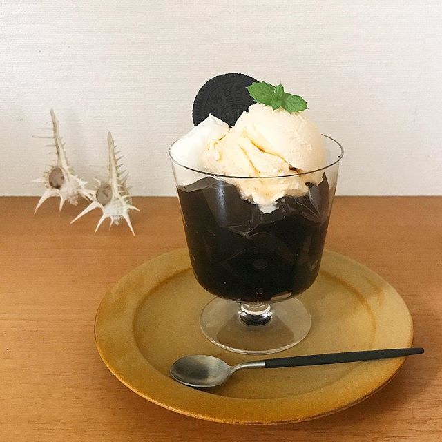 甘くないコーヒーゼリーパフェ