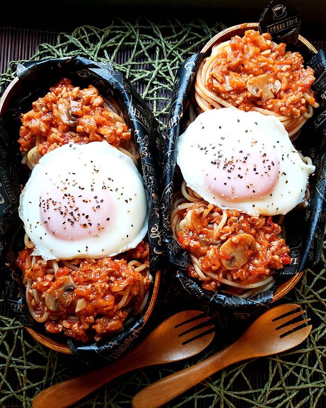 美味しい！ミートソースパスタ弁当