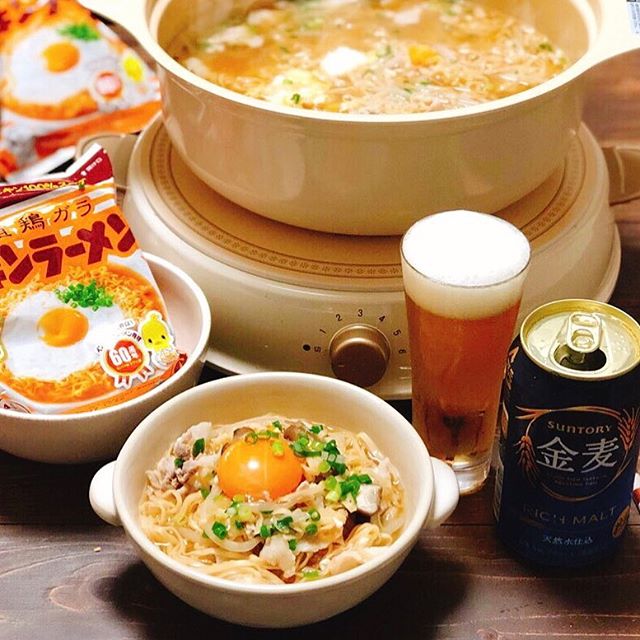 一度は食べたい！しめのチキンラーメン鍋