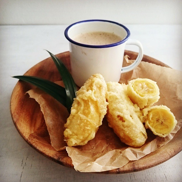 アイスクリームとよく合う揚げバナナのお菓子