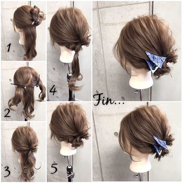 ダブルノットヘアで作る春のアレンジ