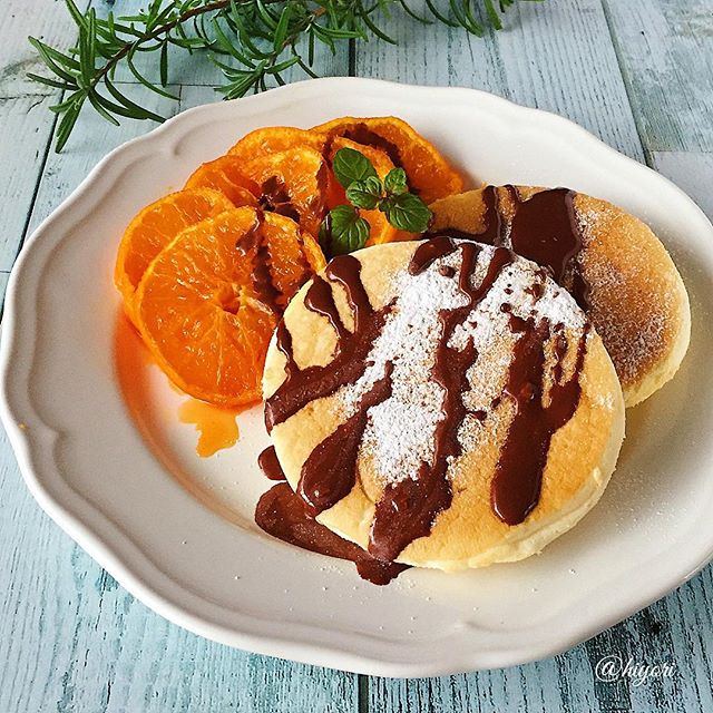 フライパンでもちもち食感のパンケーキ