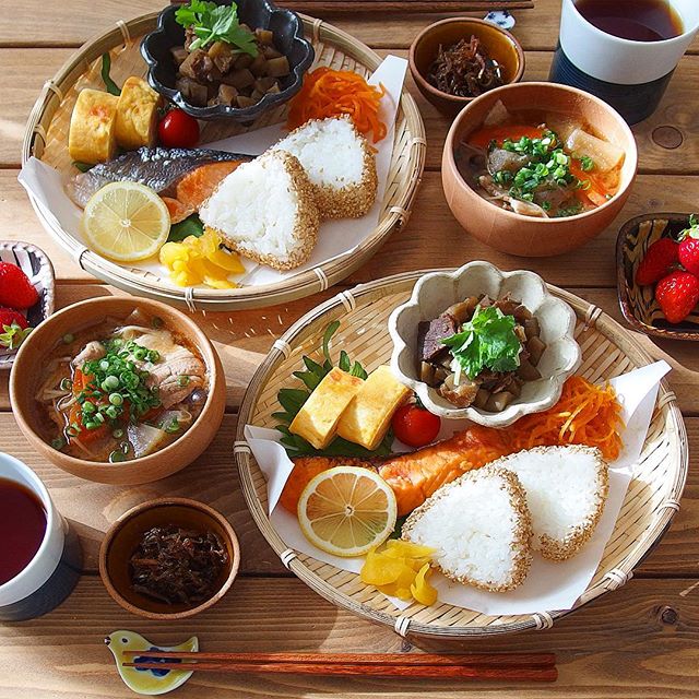 簡単！鮭の塩焼きワンプレート