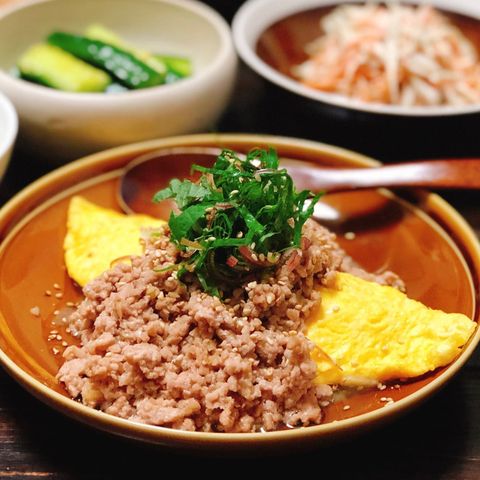 豚挽肉と野菜のうま煮