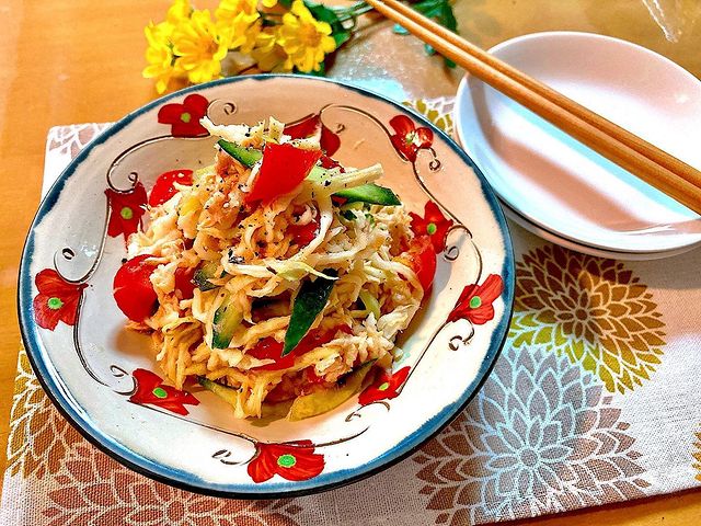 切り干し大根とツナのポン酢和え