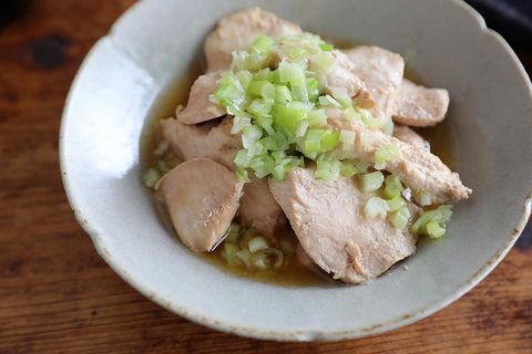 鶏むねのネギだれポン酢