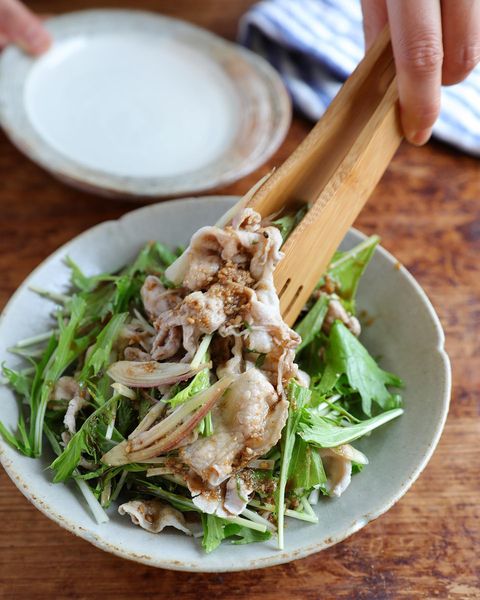 豚しゃぶの香味野菜和え