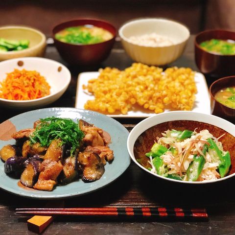 人気料理♪なすと鶏肉の生姜焼き