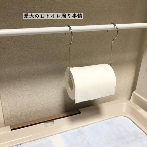 突っ張り棒を活用したトイレ収納15