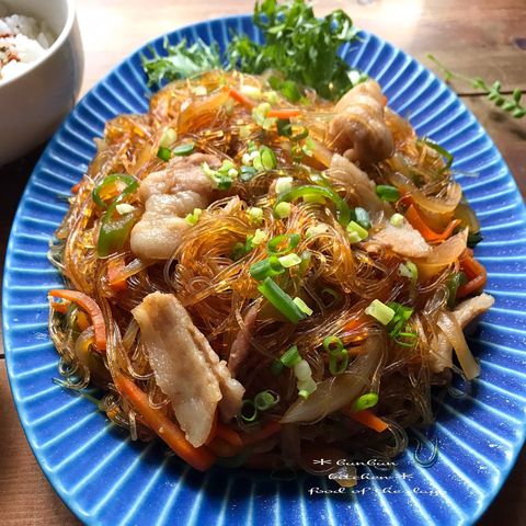食べ応え抜群のチャプチェ
