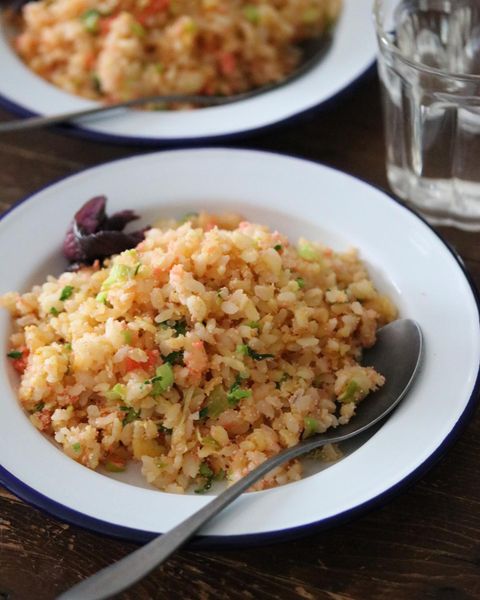 大根の葉とたらこの焦がし醤油チャーハン