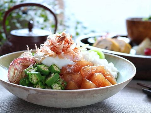 お刺身で簡単レシピ☆まぐろのネバネバ丼