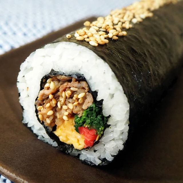 すき焼きホットドッグ風巻き寿司