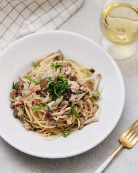 しめじとシーチキンのパスタ