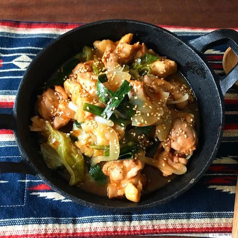 人気のおかず！時短でタッカルビ風ピリ辛チキン