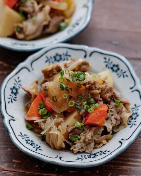 レンジで時短料理！カレー肉じゃが