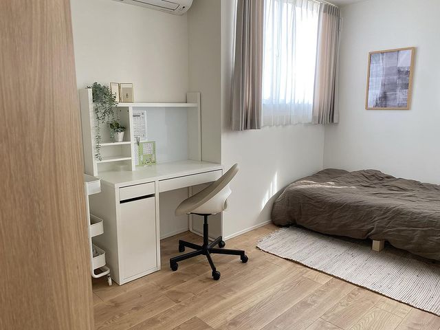 狭い部屋でもできる北欧系な部屋