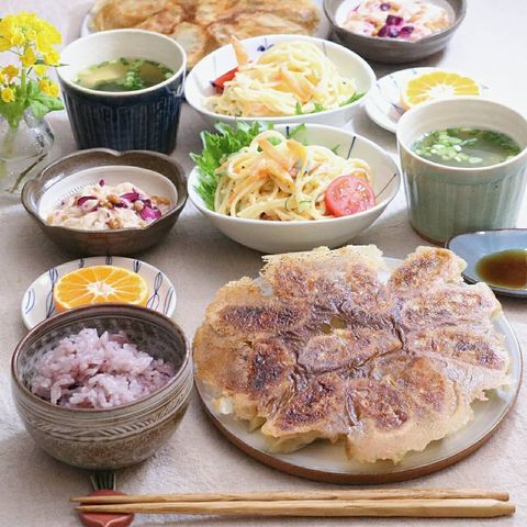 超ヘルシー♡鶏むね肉ともやしの餃子レシピ