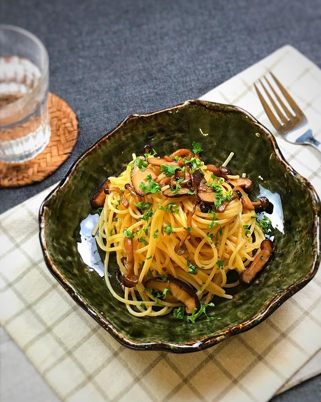 簡単美味しい！きのこバター醤油パスタ