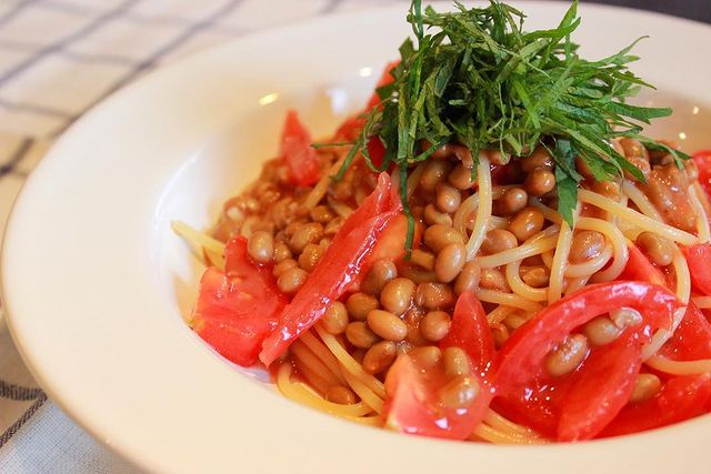 夏におすすめ！納豆トマトの冷製パスタソース