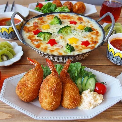 誕生日のメイン料理に！太っちょエビフライ