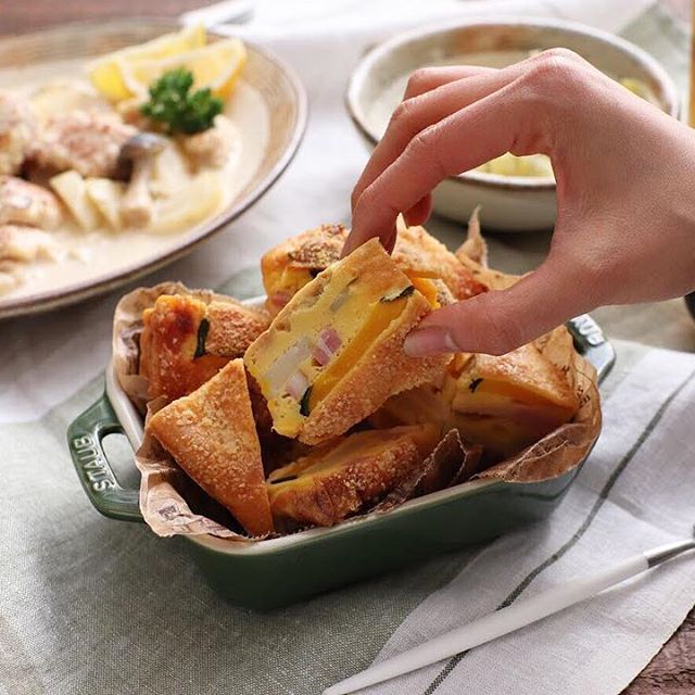甘いかぼちゃとベーコンのキッシュ