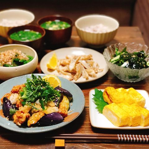 激ウマ！鶏唐と揚げなすのおろしポン酢レシピ