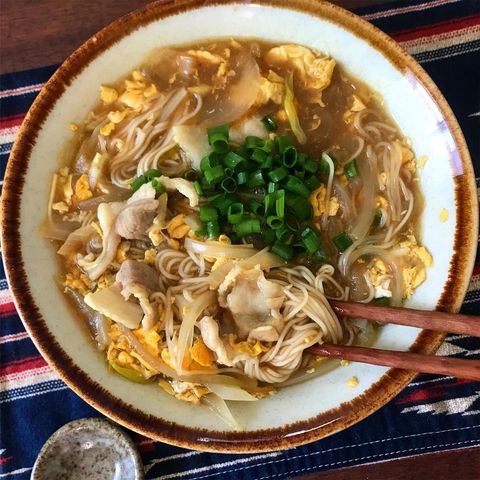 食感アレンジ♪かき玉カレーそうめんレシピ