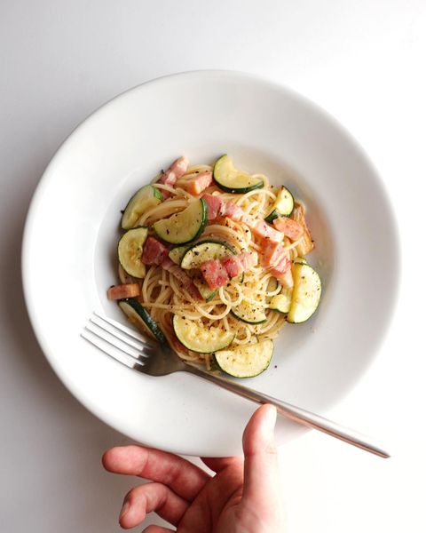 夏野菜ズッキーニのパスタ