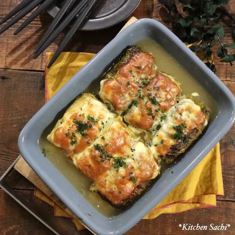 おもてなし♪焼きチーズロールキャベツレシピ