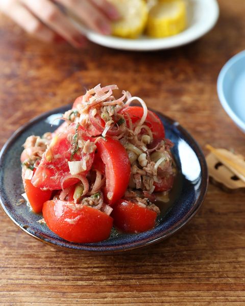 トマトのツナポン香味和え