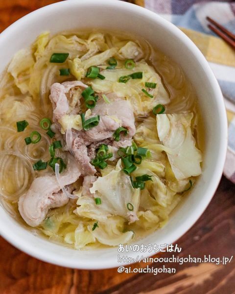 中華風春雨スープ