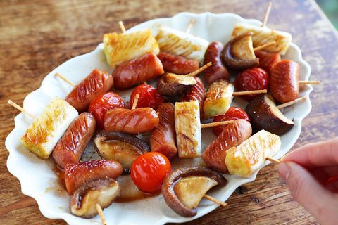 ウインナーといろいろ野菜のミニ串焼きレシピ