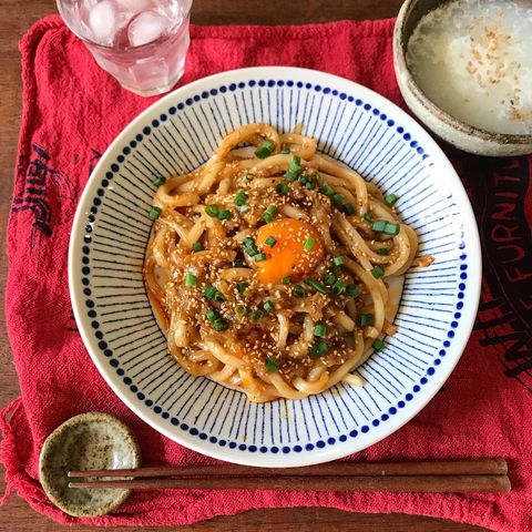 レンジで1発‼️よだれうどん