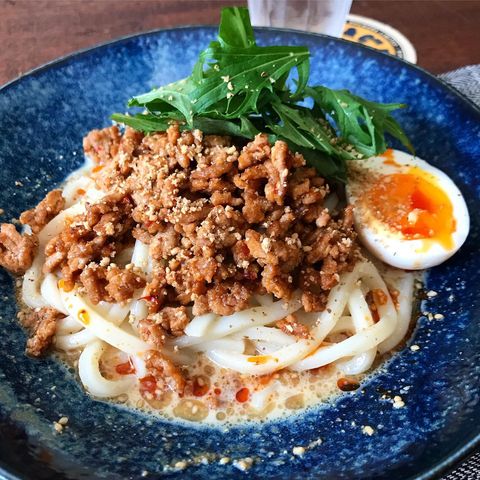 フライパン1つ冷やし坦々うどん