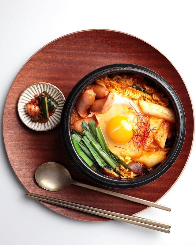 サリ麺でキムチラーメン