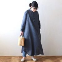 fog linen work 2021 春物キャロラインワンピースとナタリーワンピース