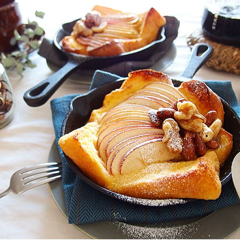 手軽♪りんごの食パンフレンチトーストレシピ