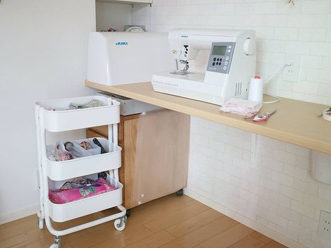 IKEAの人気ワゴンを活用した裁縫道具収納