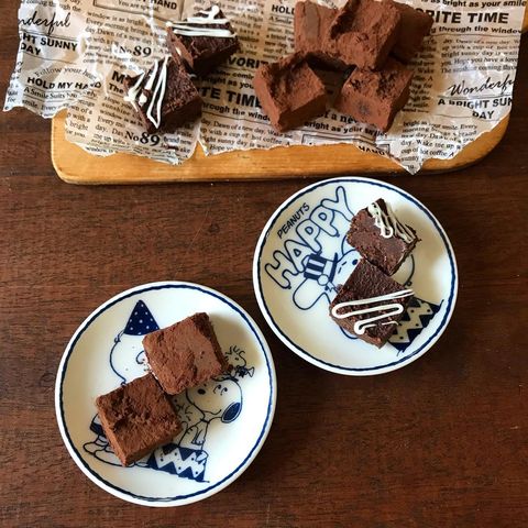 材料少ない簡単スイーツ！豆腐で生チョコ