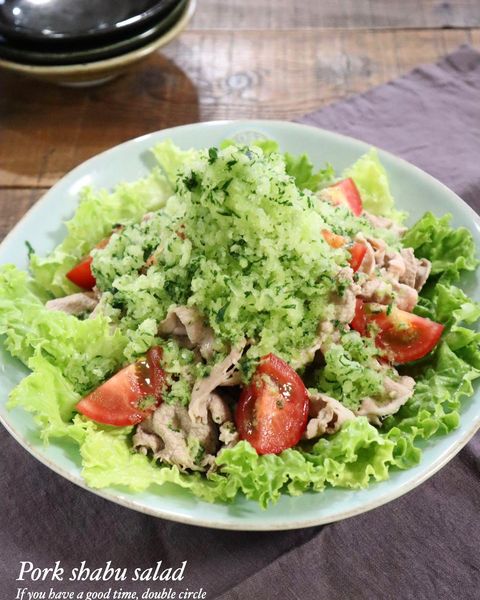 食感◎冷凍きゅうりと豚しゃぶのサラダレシピ