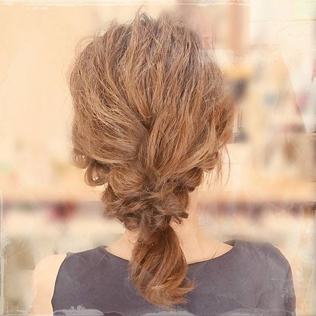 簡単華やか！編み下ろしヘアアレンジ