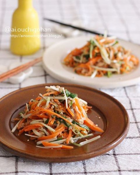 麺つゆで時短調理！ツナと野菜のやみつき温サラダ