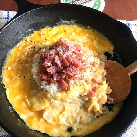 鉄板カルボナーラご飯