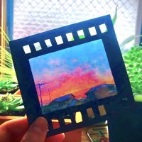 写真が透けてる！？100均ラミネートでフィルム風透明写真が作れた！