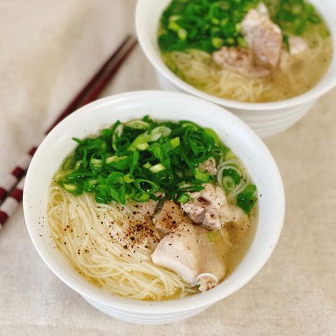 人気メニュー！鶏肉ネギ塩にゅうめん