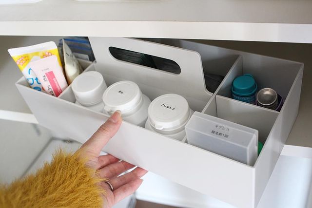 毎日使うものをまとめた無印良品収納