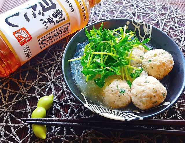 白だしでさっぱり簡単♪鶏ひき肉の春雨スープ